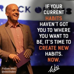 Home business success tips Utility Warehouse Wes Linden create habits