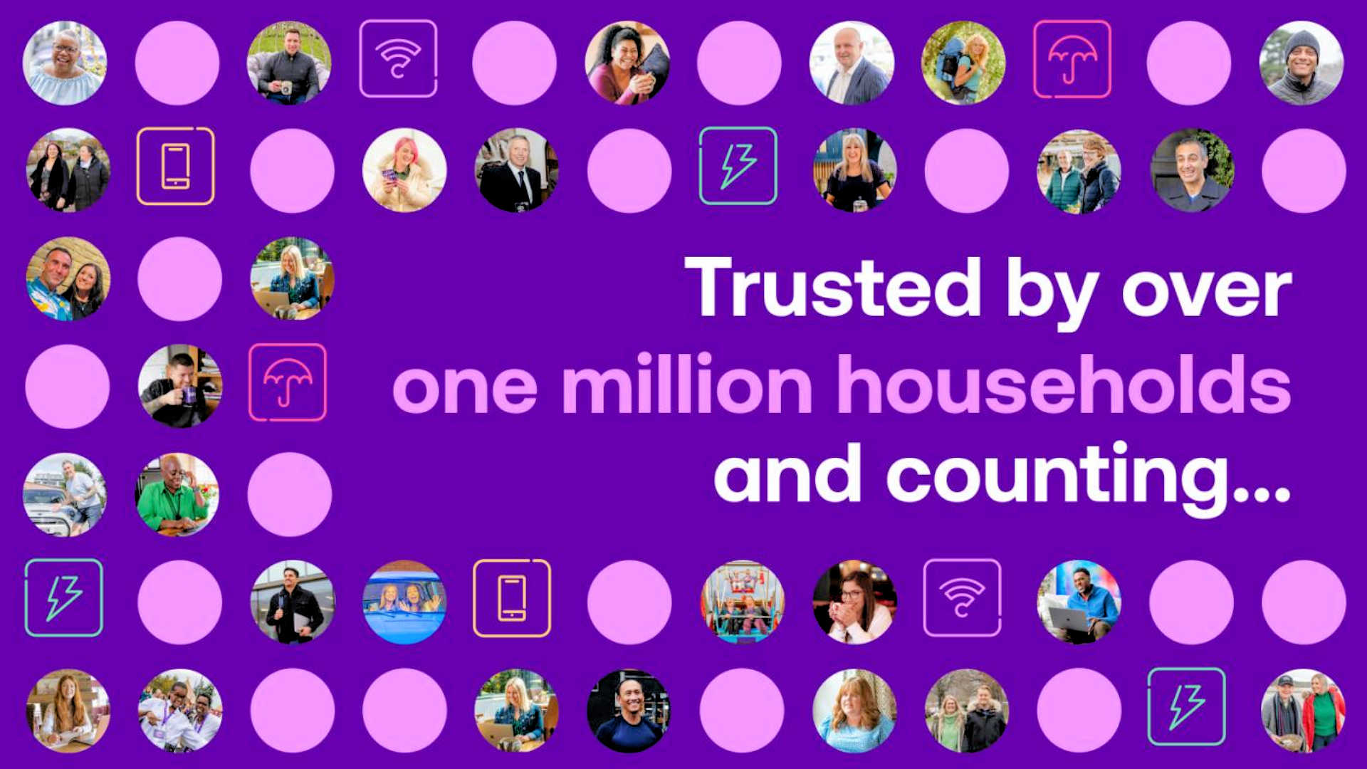 Part of the Utility Warehouse success story - the one million customers who have already joined