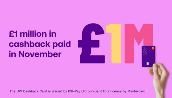 Utility Warehouse One Million cashback paid November 2024