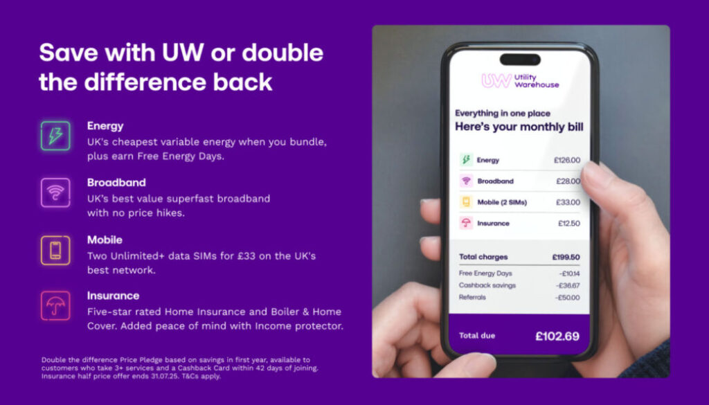 UW Price Pledge - save with UW of double the difference back