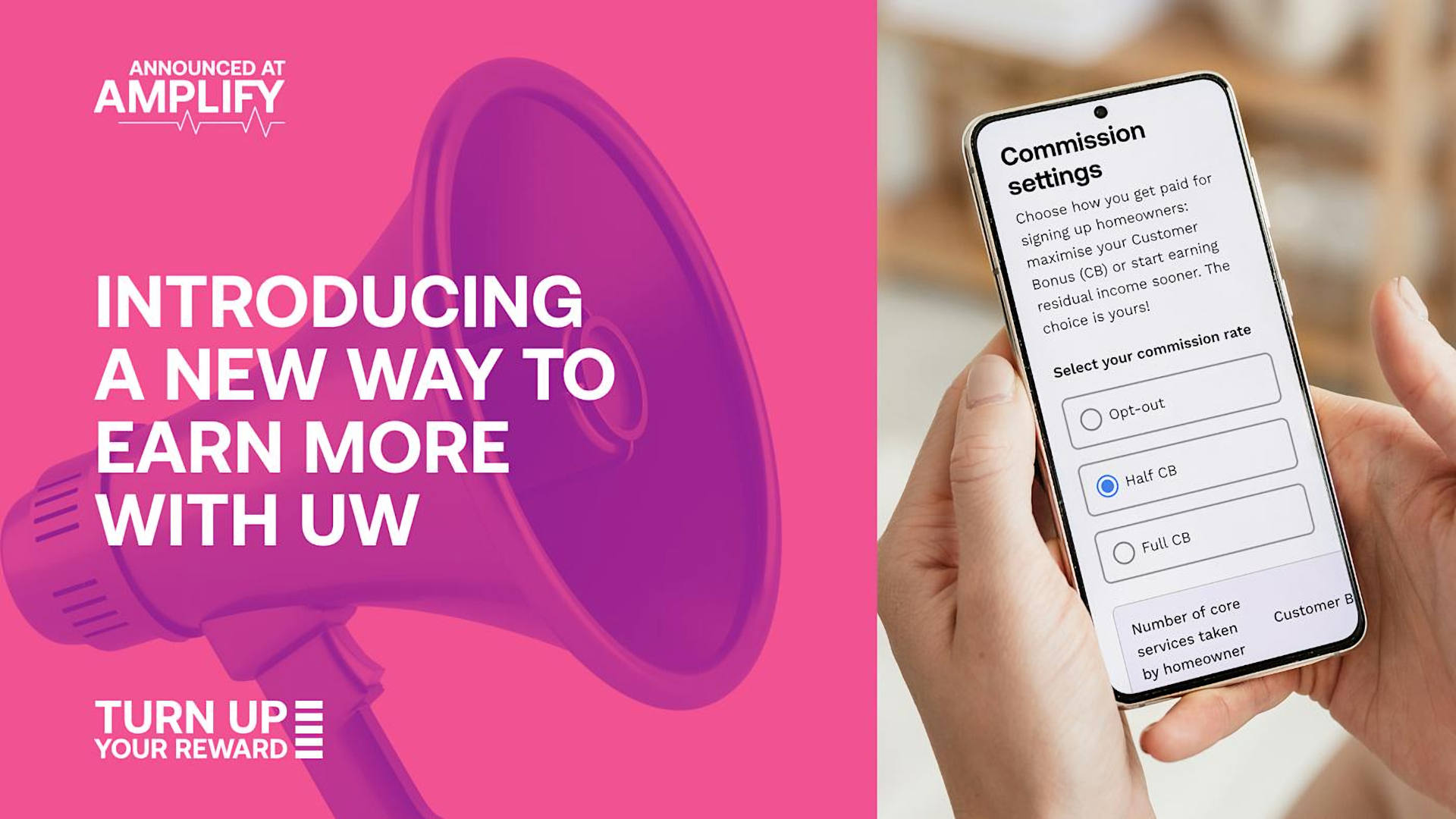 Earn flexible commission utility warehouse partner