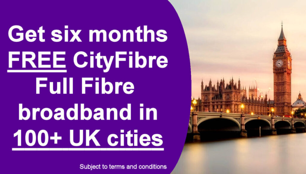 CityFibre Full Fibre Broadband in the UK — Deals, Availability & Six Months Free with UW