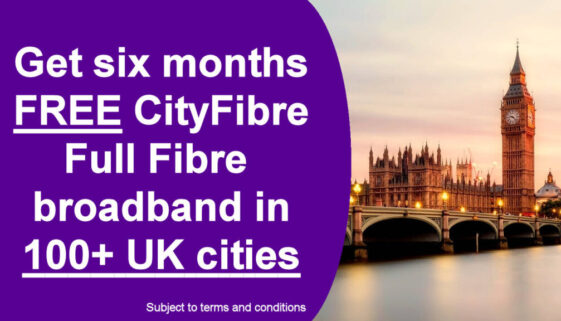 CityFibre Full Fibre Broadband in the UK — Deals, Availability & Six Months Free with UW