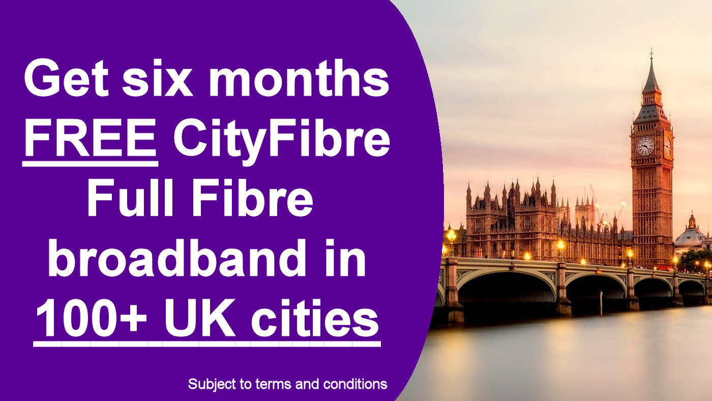 CityFibre Full Fibre Broadband in the UK — Deals, Availability & Six Months Free with UW